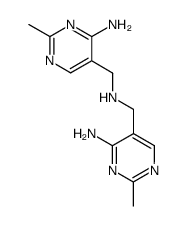 bis-(4-amino-2-methyl-pyrimidin-5-ylmethyl)-amine结构式