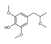 2,6-dimethoxy-4-(2-methoxypropyl)phenol Structure
