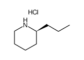 (+)-coniine hydrochloride Structure