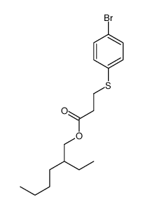 2-ethylhexyl 3-(4-bromophenyl)sulfanylpropanoate结构式
