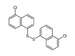 1-chloro-5-[(5-chloronaphthalen-1-yl)disulfanyl]naphthalene结构式