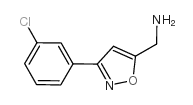 3-(3-氯苯基)-5-异噁唑甲胺结构式