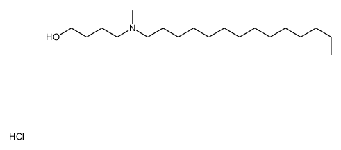4-[methyl(tetradecyl)amino]butan-1-ol,hydrochloride结构式