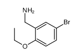 5-溴-2-乙氧基苄胺结构式