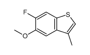 6-fluoro-5-methoxy-3-methyl-1-benzothiophene Structure