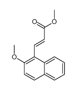 methyl 3-(2-methoxynaphthalen-1-yl)prop-2-enoate Structure