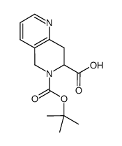 7,8-dihydro-5H-[1,6]naphthyridine-6,7-dicarboxylic acid 6-tert-butyl ester Structure