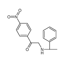 1-(4-nitrophenyl)-2-[[(1S)-1-phenylethyl]amino]ethanone Structure