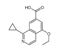1-cyclopropyl-5-ethoxyisoquinoline-7-carboxylic acid结构式