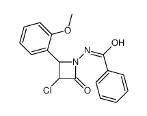 N-[3-chloro-2-(2-methoxyphenyl)-4-oxoazetidin-1-yl]benzamide Structure