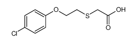 Acetic acid, 2-[[2-(4-chlorophenoxy)ethyl]thio]结构式