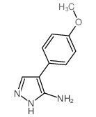 4-(4-甲氧基苯基)-1H-吡唑-5-胺结构式