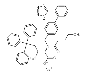 三苯甲基缬沙坦钠盐结构式