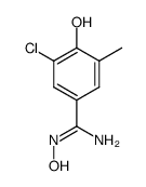 3-chloro-4,N-dihydroxy-5-methyl-benzamidine结构式