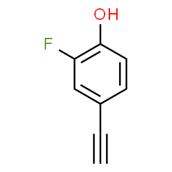 4-乙炔基-2-氟苯酚结构式