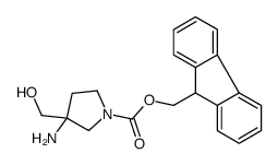 1-Fmoc-3-Amino-3-(hydroxymethyl)pyrrolidine Structure