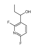 α-乙基-2,6-二氟-3-吡啶甲醇结构式