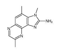 2-氨基-3,4,8-三甲基-3H-咪唑[4,5-F]喹喔啉结构式