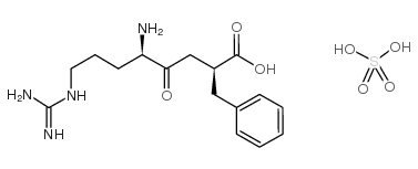 (2R,5s)-5-氨基-8-胍基-4-氧代-2-苯基甲基辛酸硫酸盐结构式