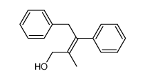 (E)-3,4-diphenyl-2-methyl-2-buten-1-ol结构式