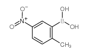 2-甲基-5-硝基苯硼酸结构式