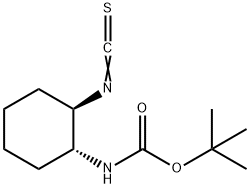 N-[(1R,2R)-2-isothiocyanatocyclohexyl]-CarbaMic acid-1,1-diMethylethyl ester结构式