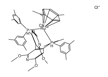 [Ru(R)-xyl-p-Phos(p-cymene)Cl]Cl Structure