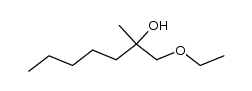 1-ethoxy-2-methyl-heptan-2-ol结构式