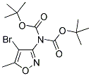 4-bromo-5-methyl-3-bis-boc-amino-isoxazole结构式