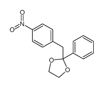 2-[(4-nitrophenyl)methyl]-2-phenyl-1,3-dioxolane结构式