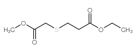 ethyl 3-(2-methoxy-2-oxoethyl)sulfanylpropanoate Structure