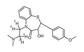 Deacetyldiltiazem-d4 Structure