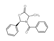 (2R,4S)-3-Benzoyl-4-methyl-2-phenyl-5-oxazolidinone结构式