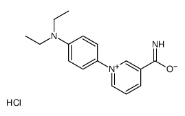 1-[4-(diethylamino)phenyl]pyridin-1-ium-3-carboxamide,chloride结构式