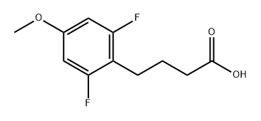 4-(2,6-二氟-4-甲氧基苯基)丁酸结构式