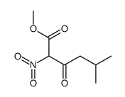 methyl 5-methyl-2-nitro-3-oxohexanoate Structure