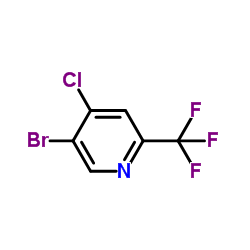 5-Bromo-4-chloro-2-(trifluoromethyl)pyridine Structure