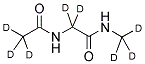 N-乙酰甘氨酸N-甲基酰胺-d8结构式