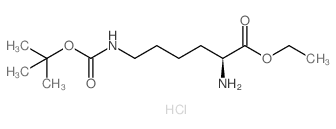N'-Boc-L-赖氨酸乙酯盐酸盐结构式