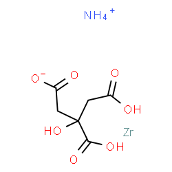 zirconium citrate, ammonium complex结构式