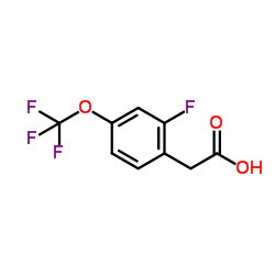 2-Fluoro-4-(trifluoromethoxy)phenylacetic acid Structure