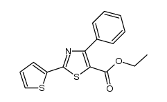 ethyl 2-(thiophen-2-yl)-4-phenylthiazole-5-carboxylate结构式