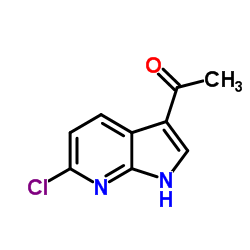 1-(6-chloro-1H-pyrrolo[2,3-b]pyridin-3-yl)ethanone Structure