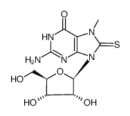 7,8-dihydro-7-methyl-8-thioxoguanosine结构式