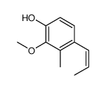 2-methoxy-3-methyl-4-prop-1-enylphenol结构式