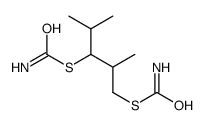 S-(3-carbamoylsulfanyl-2,4-dimethylpentyl) carbamothioate结构式