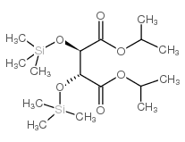 (+)-二异丙基-O,O-双(三甲基硅)-L-酒石酸盐结构式