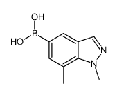 1,7-Dimethyl-1H-indazole-5-boronic acid Structure
