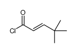 4,4-dimethylpent-2-enoyl chloride Structure