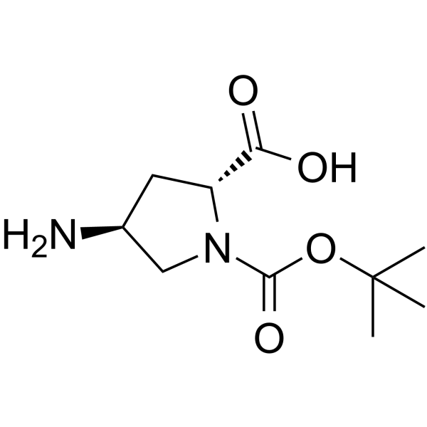 (2R,4S)-1-BOC-4-氨基-吡咯烷-2-羧酸图片